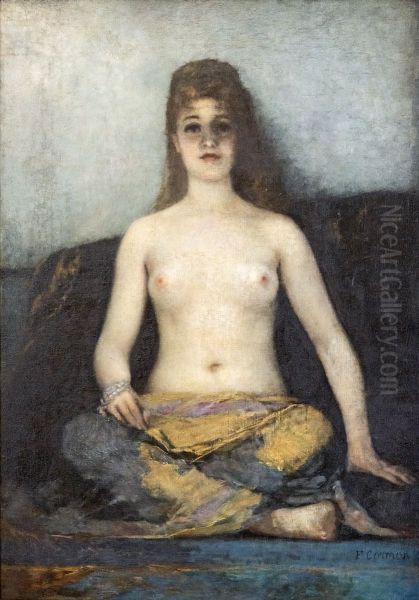 NakedFrancais:NuItaliano:Nudo Oil Painting by Fernand Cormon