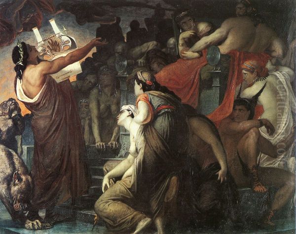 Orpheus in the Underworld Oil Painting by Regnault Henri