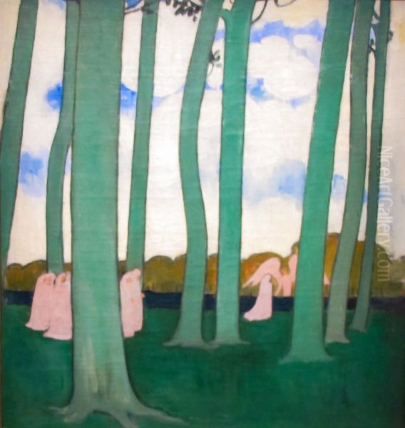 Les hetres de Kerduel Oil Painting by Maurice Denis