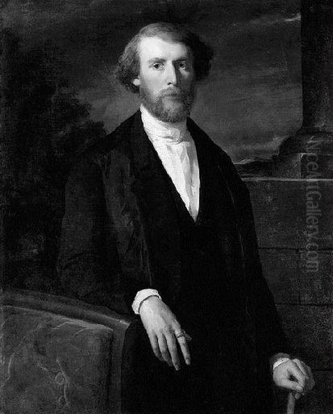 Portrait de l'alsacien Pierre Schlumberger a Guebwiller Oil Painting by Gustave Ricard