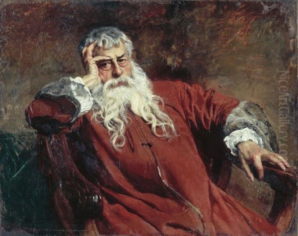 Portrait of the Artist Oil Painting by Jean-Louis-Ernest Meissonier