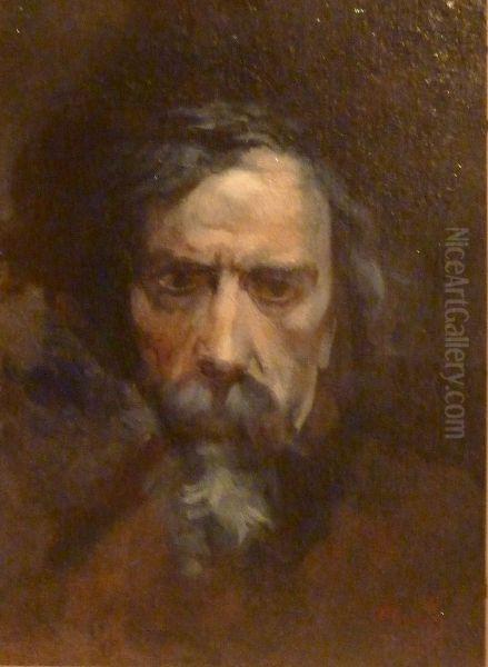 Selbstbildnis Oil Painting by Jean-Baptiste Carpeaux