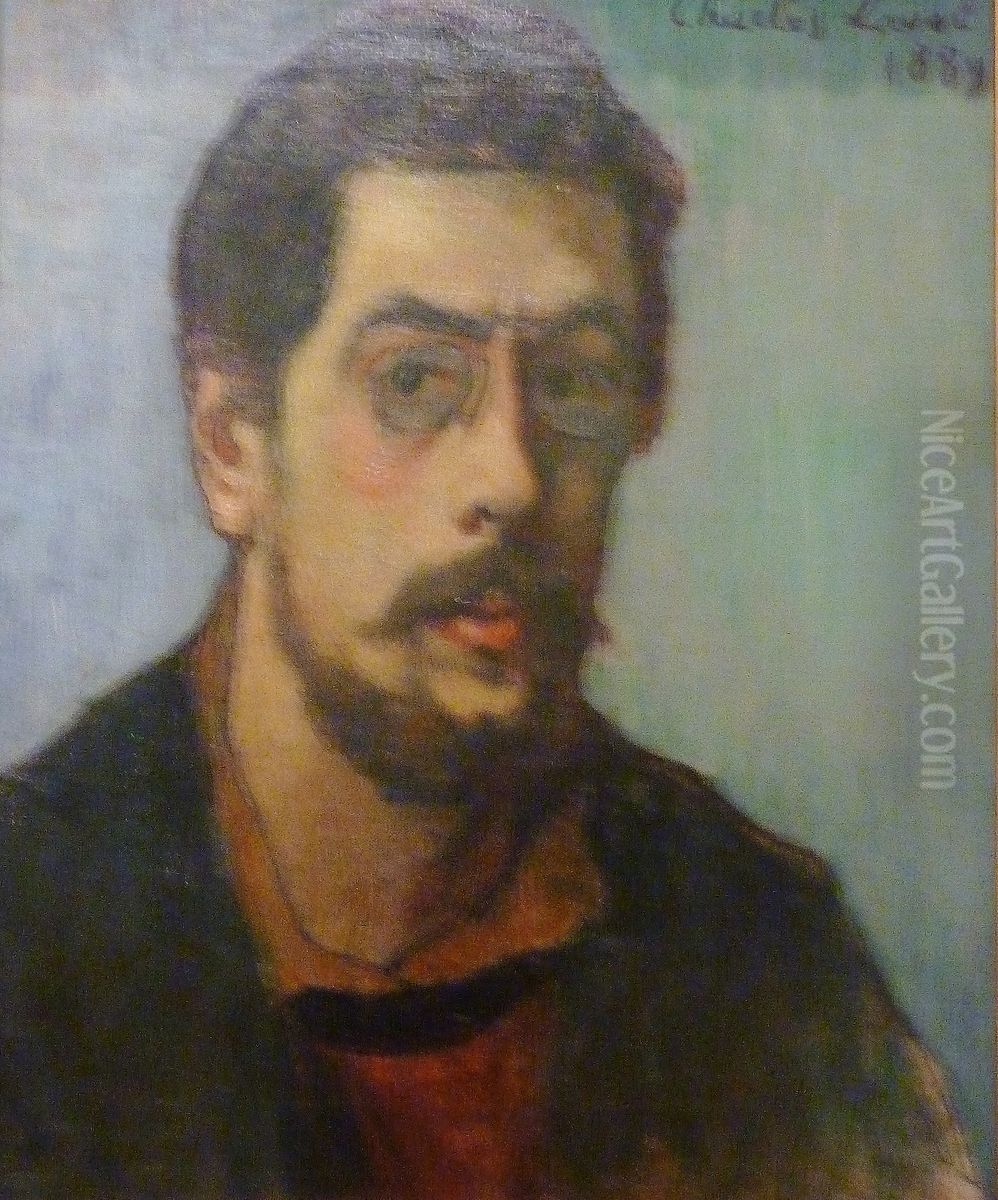 Portrait of the Artist Oil Painting by Charles Laval