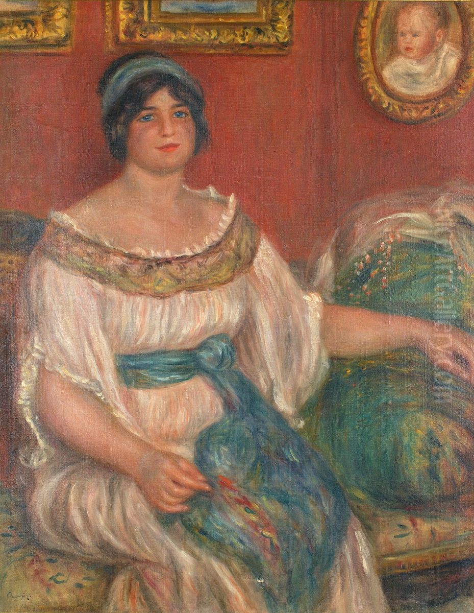 Portrait de Mme Colonna Romano Oil Painting by Pierre Auguste Renoir