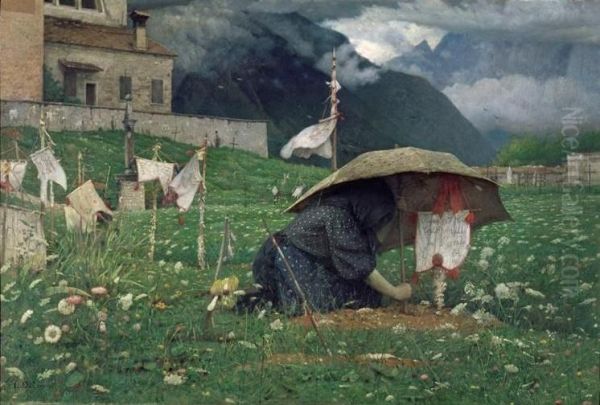 La prima pioggia Oil Painting by Luigi Nono