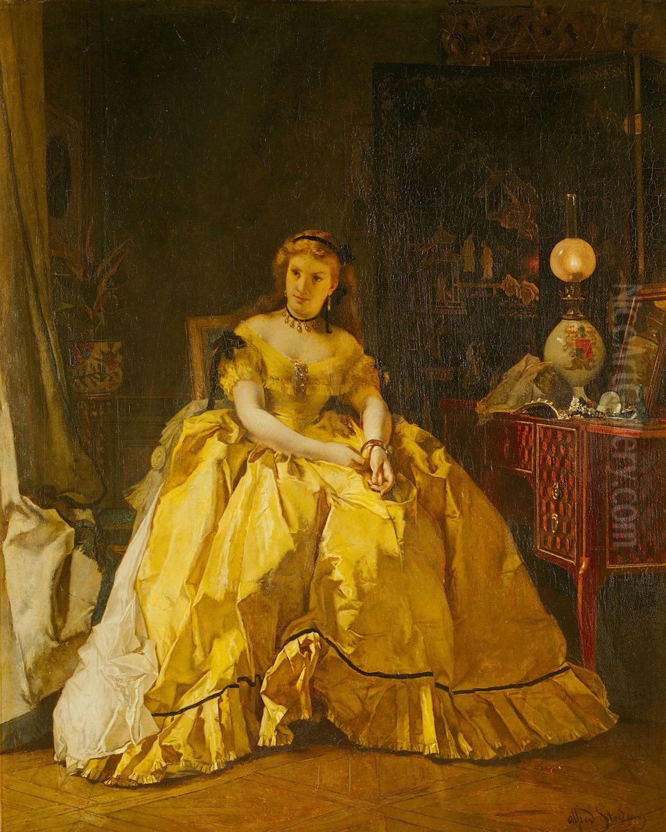 Rentree du bal Oil Painting by Alfred Stevens