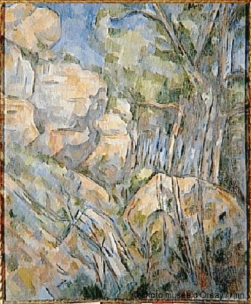 Rochers pres des grottes au-dessus du Chateau-Noir Oil Painting by Paul Cezanne Rochers pres des grottes au-dessus du Chateau-Noir Oil Painting by Paul Cezanne