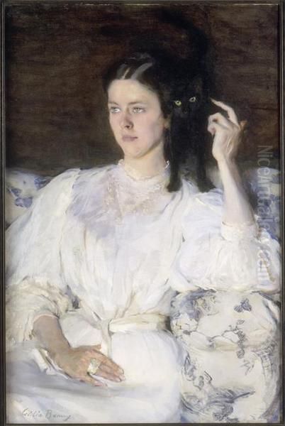 Sita and Sarita Oil Painting by Cecilia Beaux