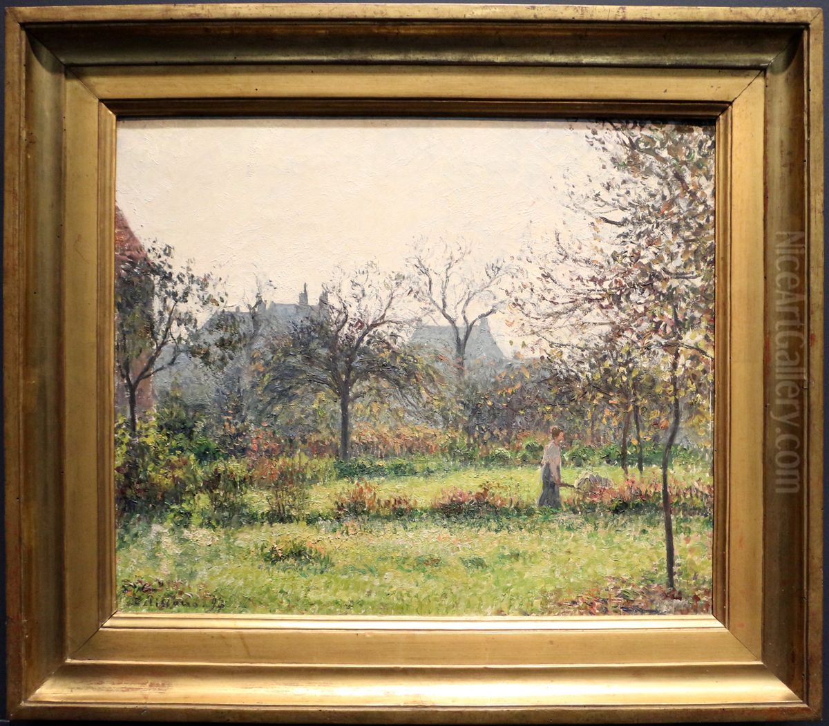 Soleil du matin, automne Oil Painting by Camille Pissarro