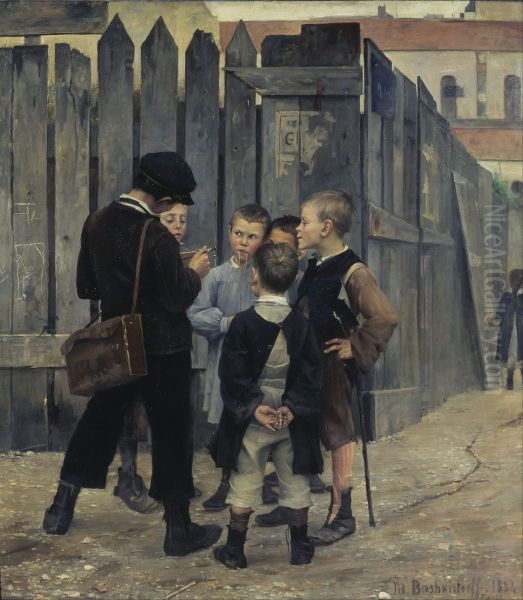 A meeting Oil Painting by Marie Bashkirtseva
