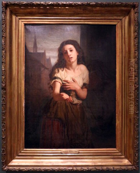 Une mendiante Oil Painting by Hugues Merle
