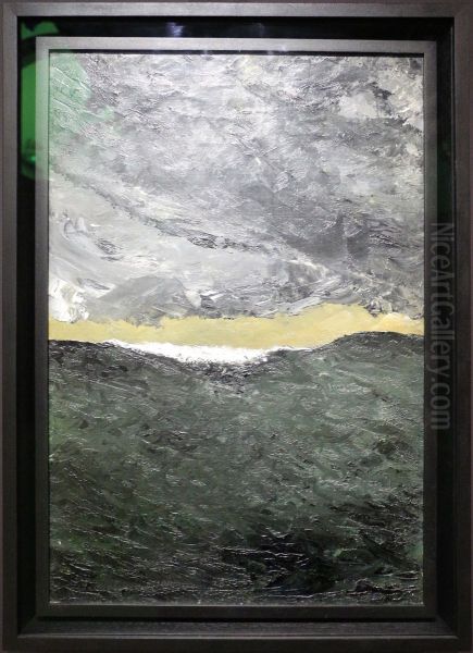 Vague VII Oil Painting by August Strindberg