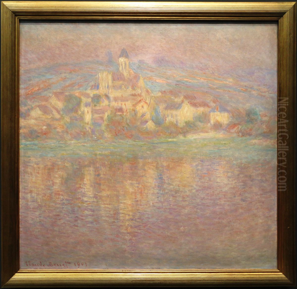 Vetheuil, soleil couchant Oil Painting by Claude Oscar Monet