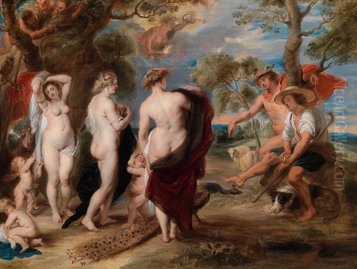 The Judgment of Paris Oil Painting by (studio of) Rubens, Peter Paul The Judgment of Paris Oil Painting by (studio of) Rubens, Peter Paul