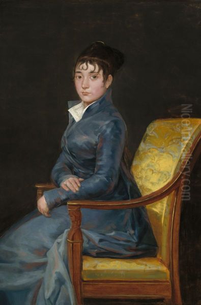 Therese Louise de Sureda Oil Painting by Francisco Goya Fuendetodos