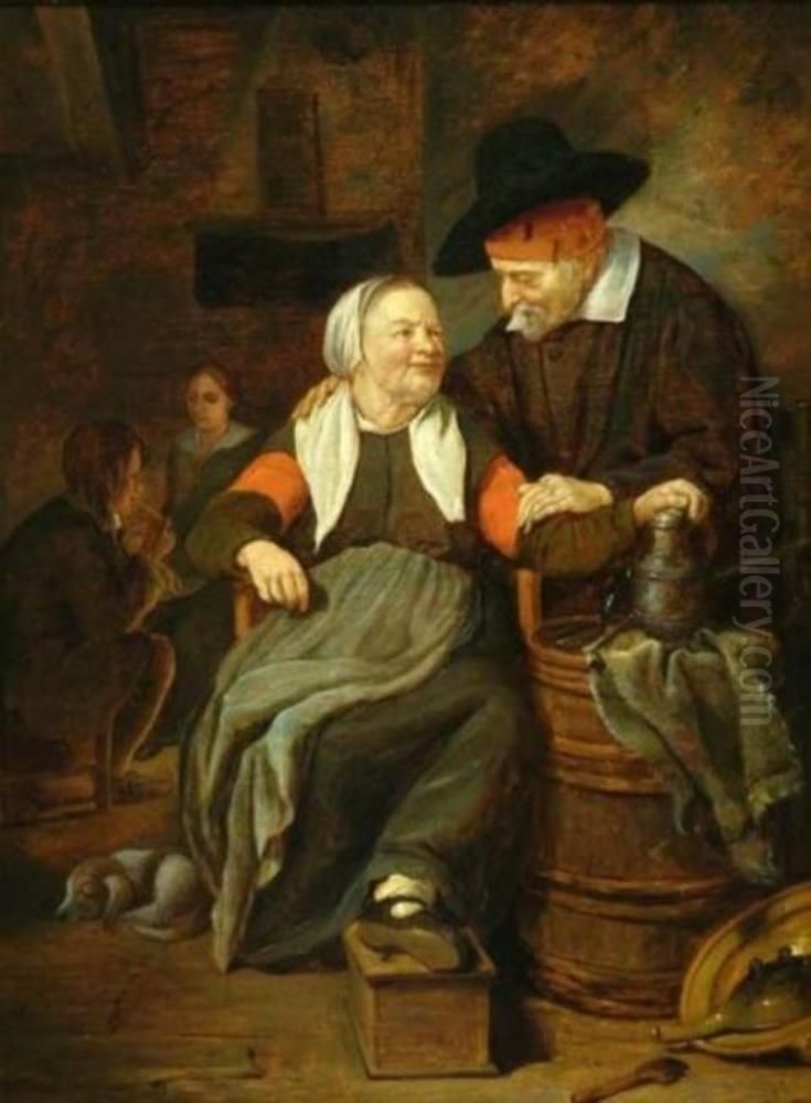 The doctors visit Oil Painting by Quirijn van Brekelenkam