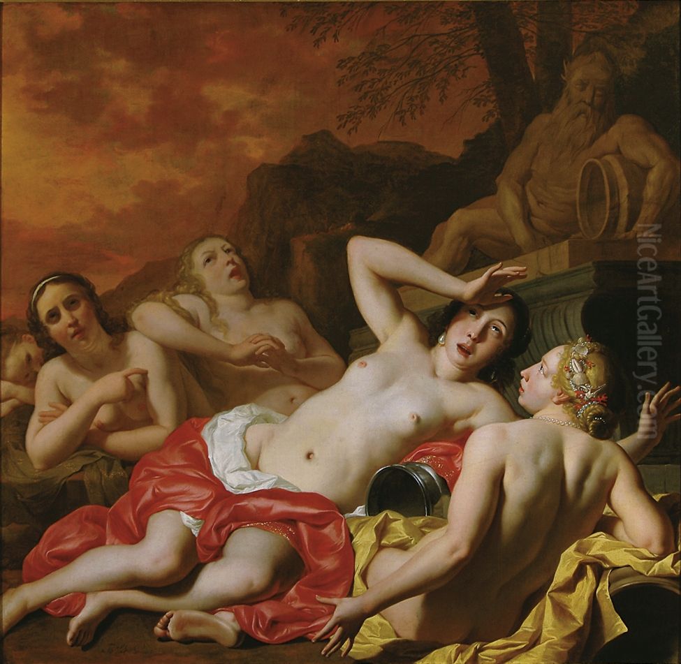 De Heliaden bewenen de dode Phaeton Oil Painting by Nicolaes de Helt Stockade
