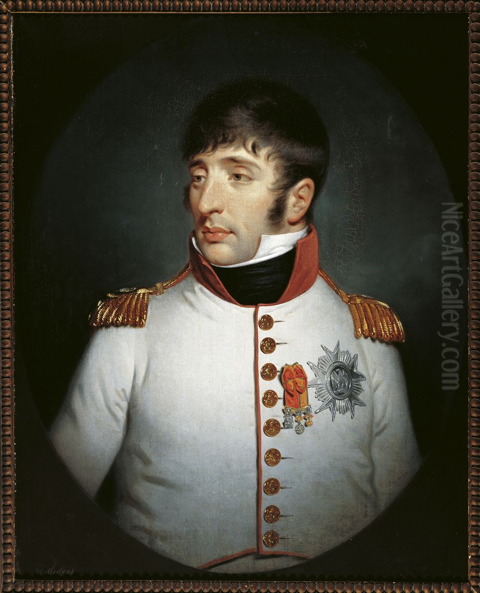 Portrait of Lodewijk Napoleon Bonaparte (1778-1846) Oil Painting by Charles Howard Hodges
