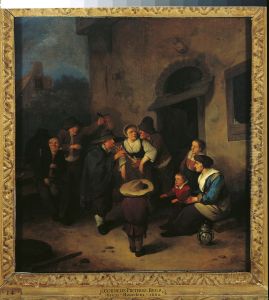 Street Musicians before an Inn