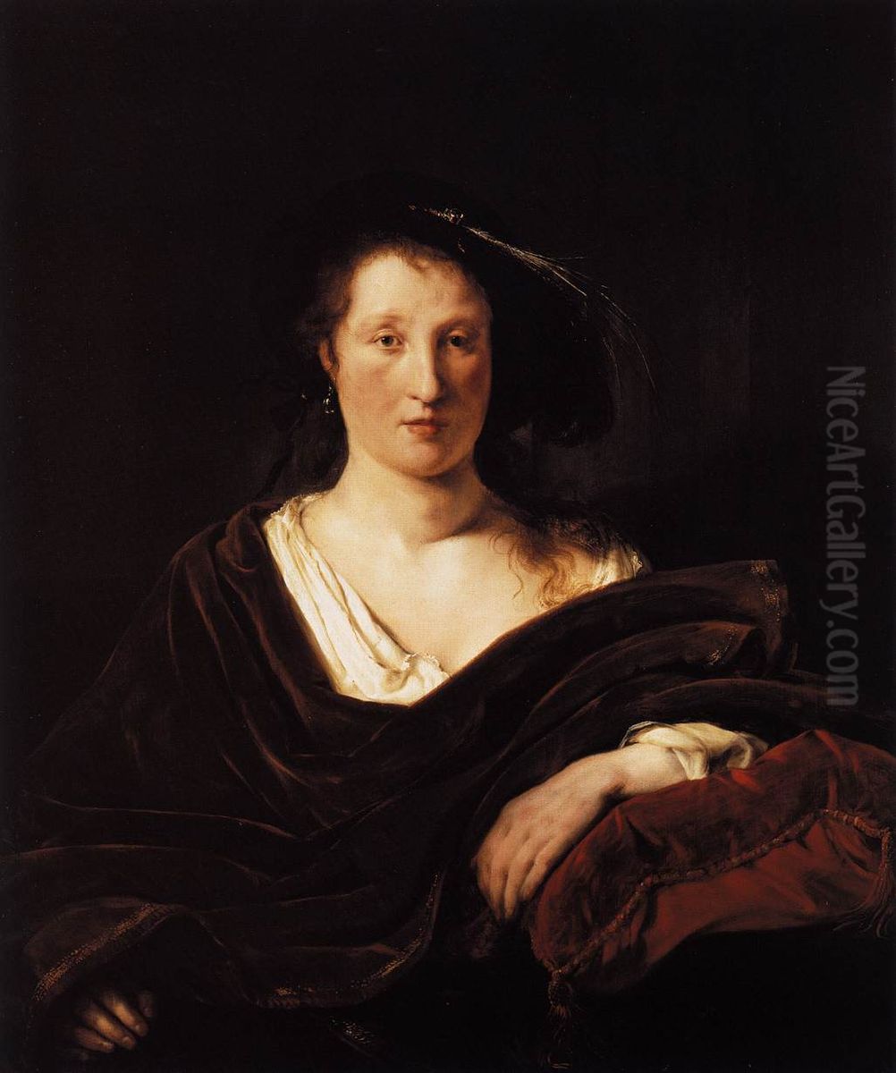 Young Woman in an Imaginary Costume Oil Painting by Salomon de Bray