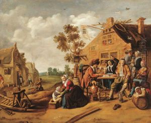 Outside of the 'De Kroon' inn