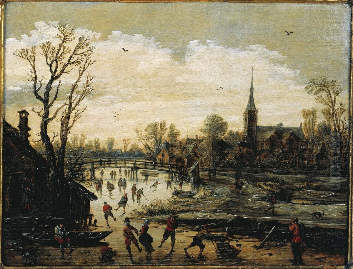 IJsgezicht Oil Painting by Jan van Goyen