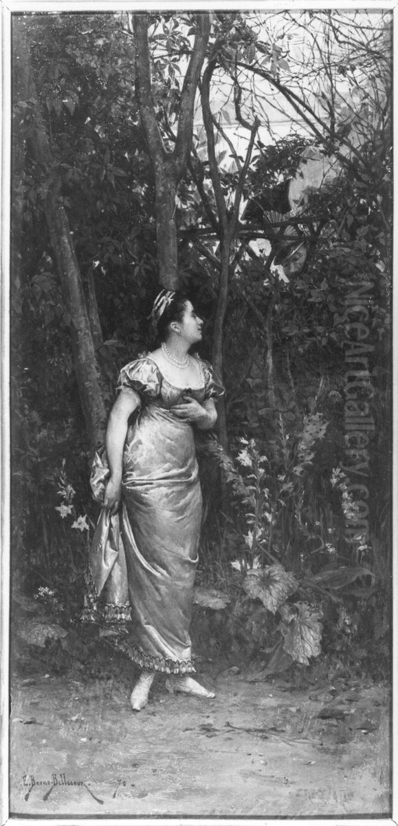 Amourette Oil Painting by Etienne-Prosper Berne-Bellecour