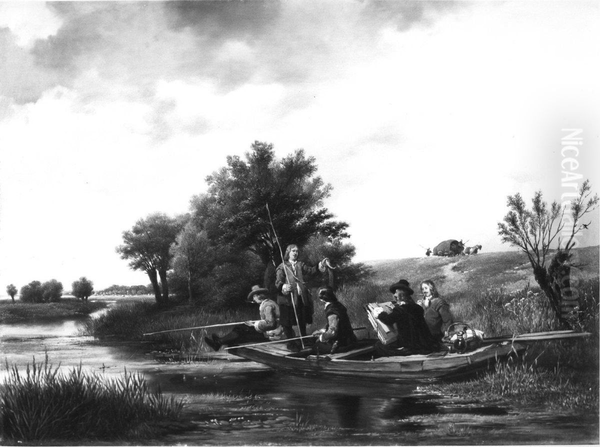 Een vispartij Oil Painting by Hubertus van Hove Een vispartij Oil Painting by Hubertus van Hove