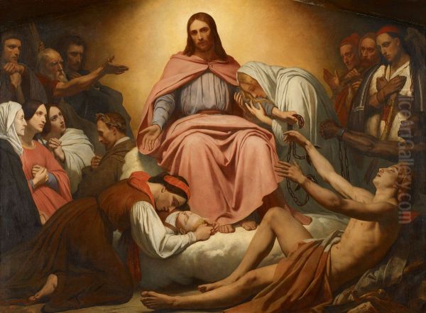 Christus Consolator Oil Painting by Ary Scheffer