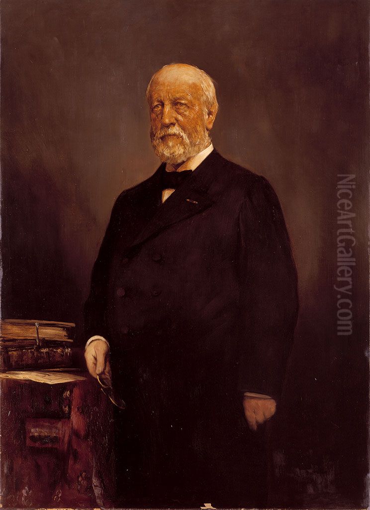 Pieter van Eeghen (1844-1907), merchant Oil Painting by Hobbe Smith