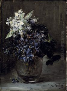 Violettes de parma in een glas