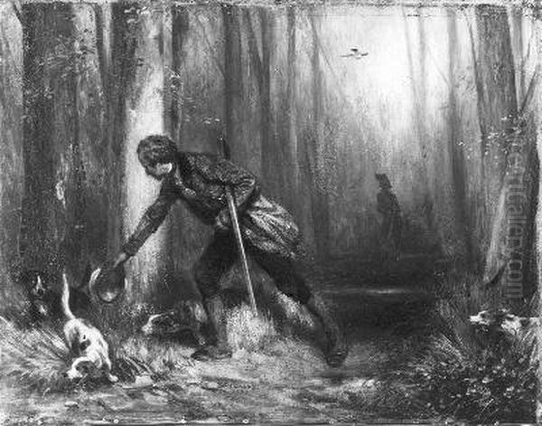 Het verloren spoor Oil Painting by Alexandre-Gabriel Decamps