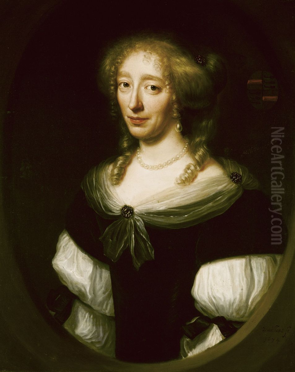 Jacoba Bicker (1640-1695) Oil Painting by Wallerant Vaillant