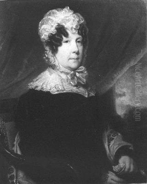 Jannetje Roelans (1764-1836), echtgenote van Hendrik Croese Edz. Oil Painting by Charles Howard Hodges