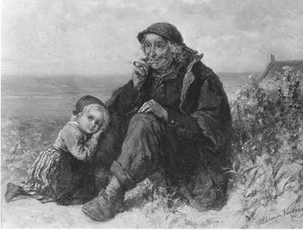 Ouderdom-jeugd Oil Painting by Elchanon Verveer