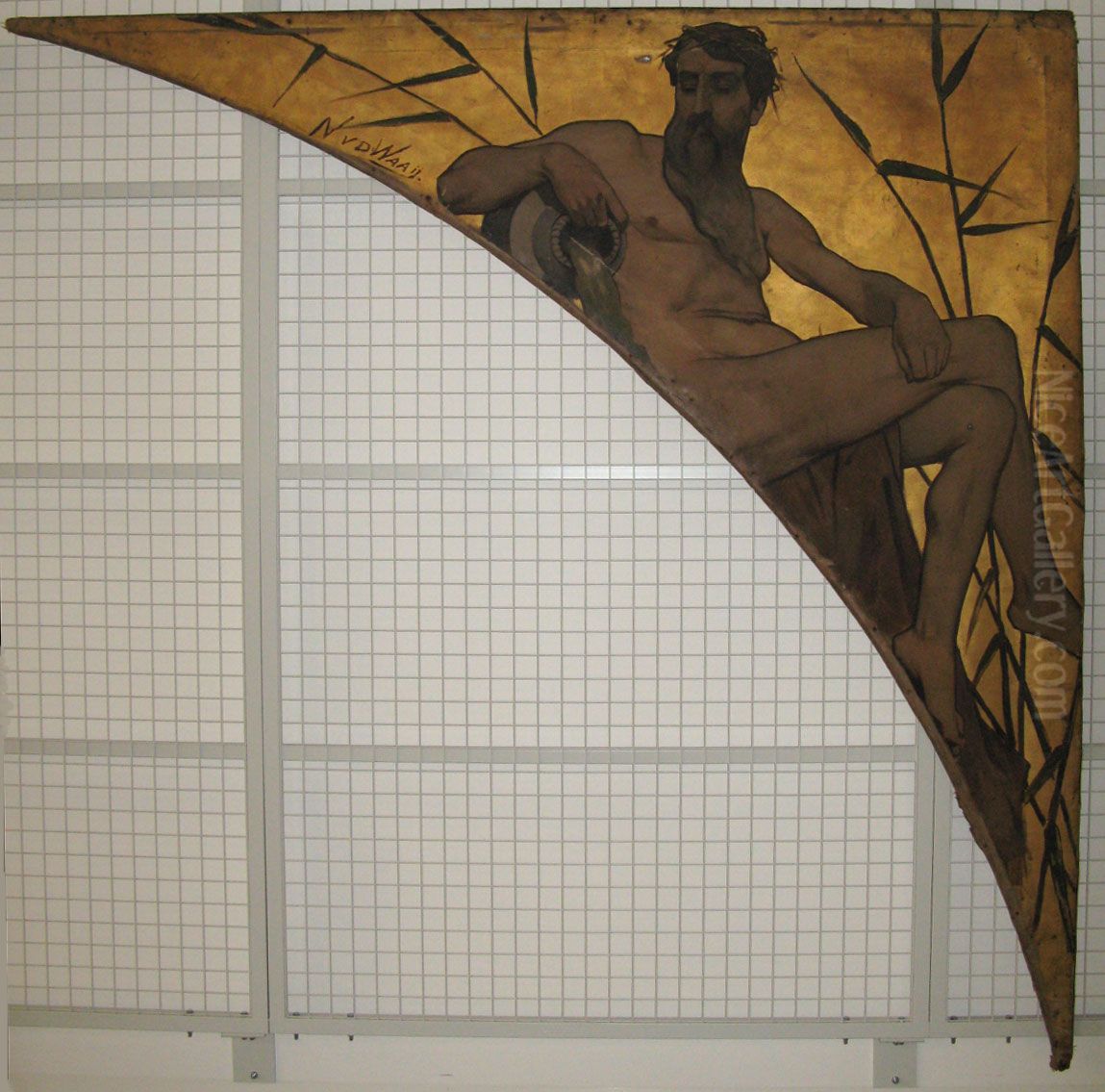 Gezicht op het IJ voor Amsterdam Oil Painting by Nicolaas Van Der Waay