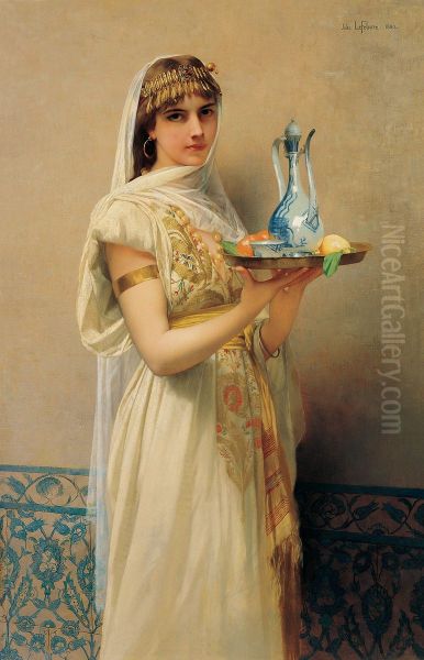 Servante Oil Painting by Jules Lefebvre