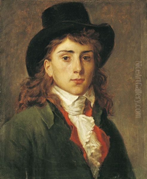 Portrait d'Antoine-Jean Gros a l'age de vingt ans Oil Painting by Francois Gerard