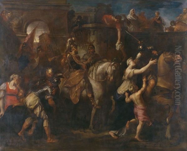 Emigration des Tectosages Oil Painting by Bon Boullogne