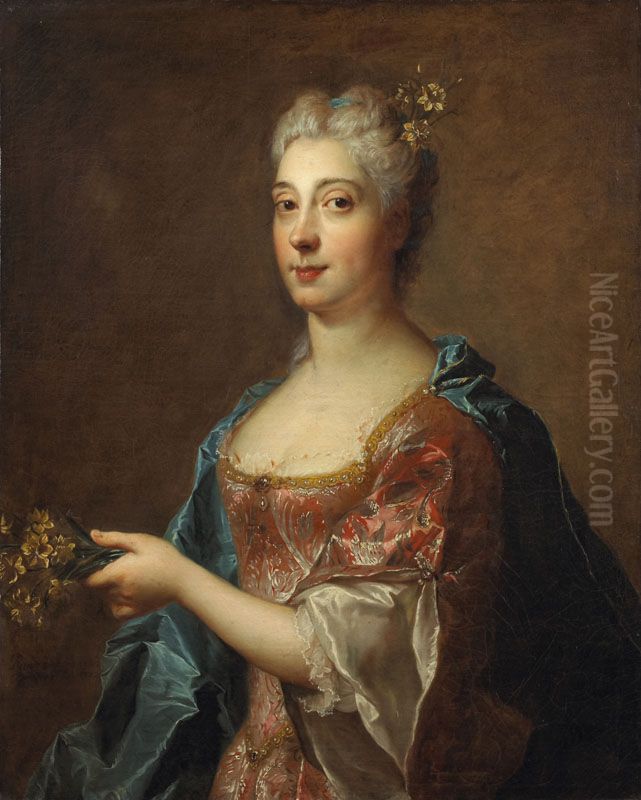Portrait of Madame Le Prestre Oil Painting by Francois de Troy