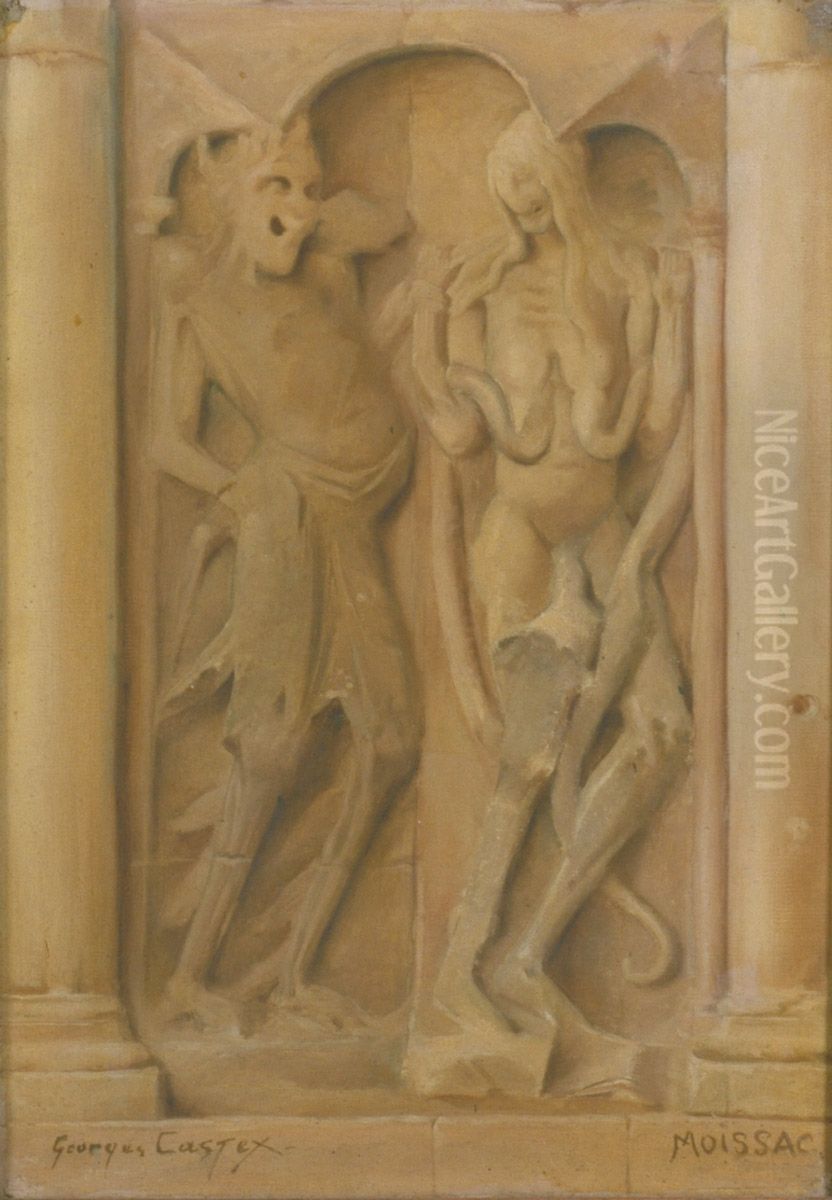 Bas-relief de Moissac Oil Painting by Georges Castex