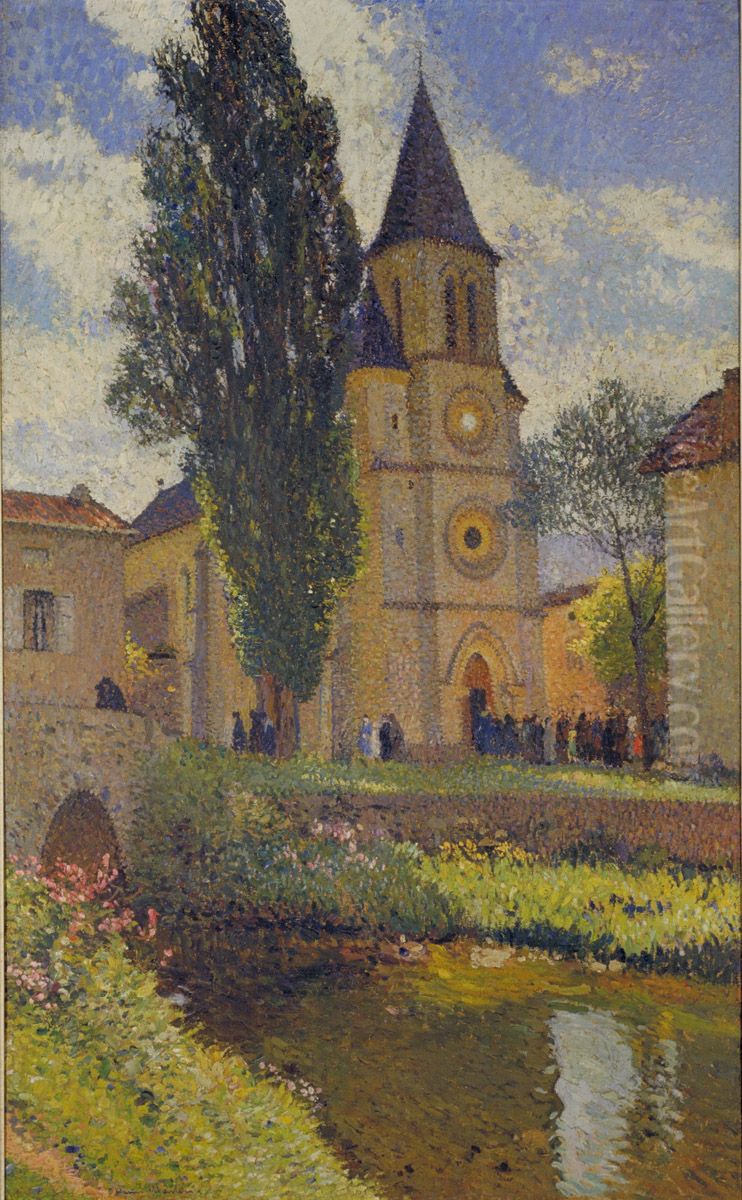 L'Eglise de Labastide-du-Vert Oil Painting by Henri-Jean Guillaume Martin