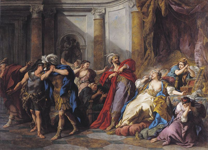 La Mort deCreuse Oil Painting by Jean-Francois de Troy