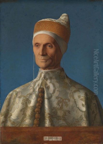 Portrait of Doge Leonardo Loredan Oil Painting by Giovanni Bellini