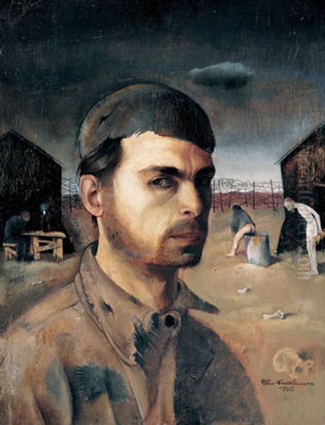 Self-portrait Oil Painting by Felix Nussbaum