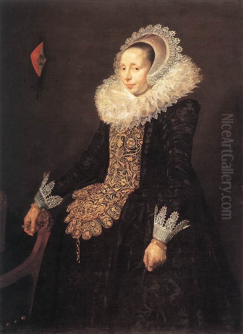 Catharina Both van der Eem Oil Painting by Frans Hals