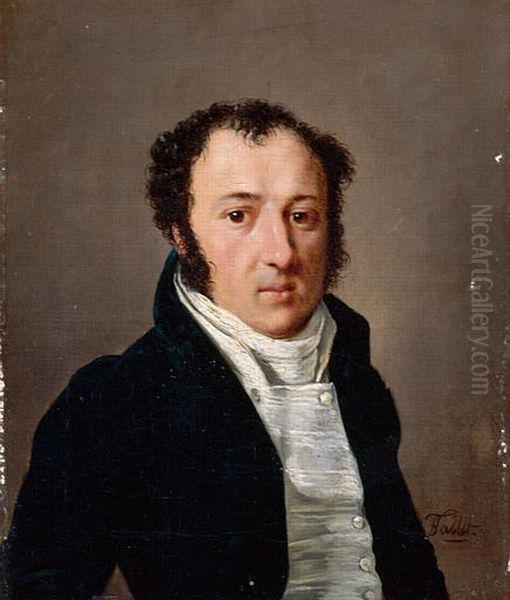 Portrait de Francois Peccot Oil Painting by Francois Sablet