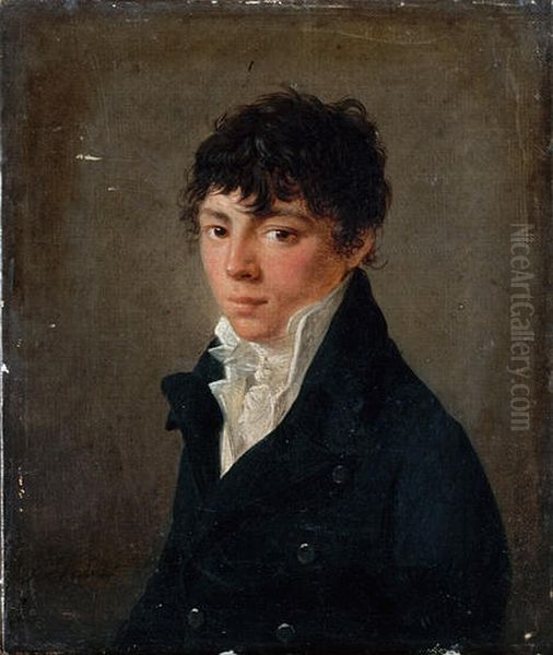 Portrait d'un jeune homme Oil Painting by Francois Sablet