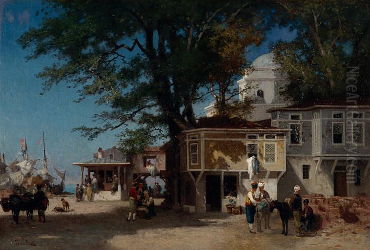 View of Constantinople Oil Painting by Fabius Brest View of Constantinople Oil Painting by Fabius Brest