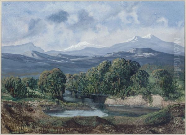 Etna Oil Painting by Maurice Sand